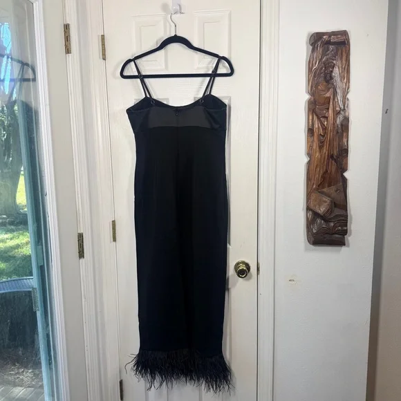 Likely KALANI‎ DRESS Black cut out detail feathers 8 - Picture 9 of 9